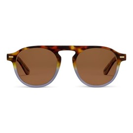 Peepers by PeeperSpecs Men's Neptune Sun Round Sunglasses, Tortoise/Cloud, +1.50