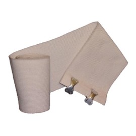 Tetra Elastic Bandage Standard Knit w/Removable Clips 4" x 5Yd (Stretched Length) Latex-Free, 12 per Box