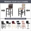 SearchI Bar Stool Covers Set of 2, Stretch Washable Barstool