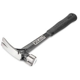 ESTWING Ultra Series Hammer - 15 oz Rip Claw Framing Hammer with Smooth Face & Shock Reduction Grip - EB-15S