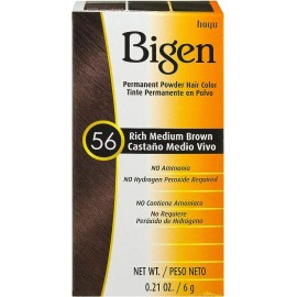 Bigen Tinte Semi Permanente Barba Bigote Castaño Cenizo 56