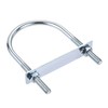 sourcing map 1 Set Round U-Bolts Steel M10 with Nut