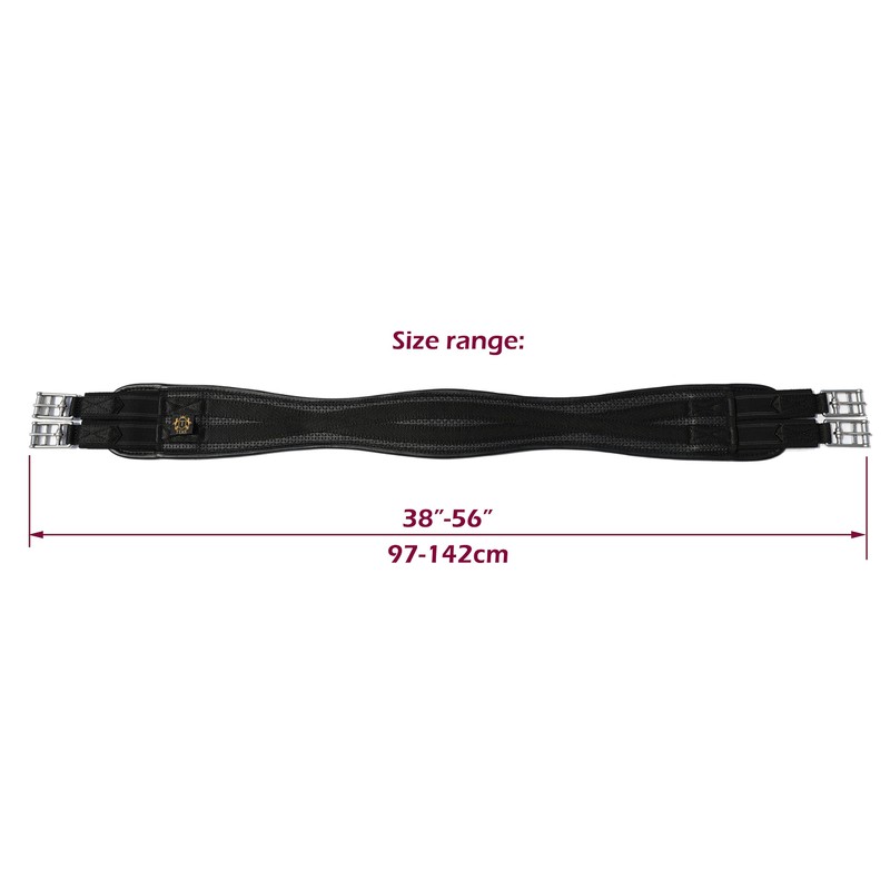 T TEKE Contoured Chafe Free Horse Saddle Girth Airflow Waffle