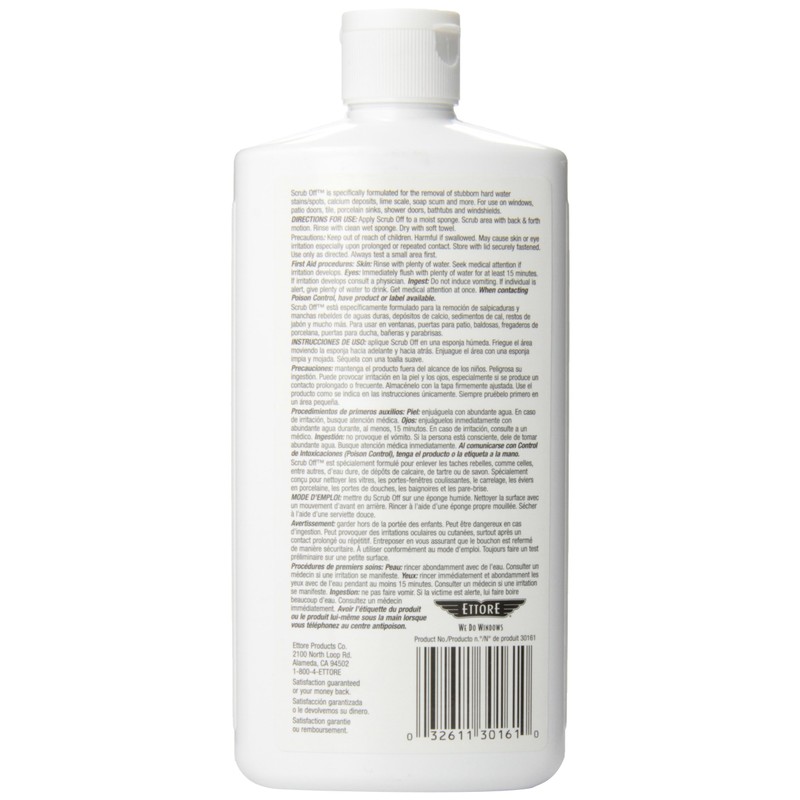 Ettore 30161 Scrub Off Spot Remover, Lemon, 16 Oz