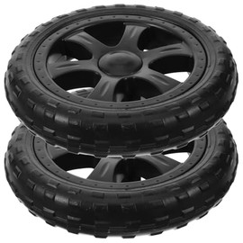 Healvian Ruedas De Carrito De Compras 6.69 Pulgadas Juego De 2 Ruedas Plegables De Repuesto para Carrito De Supermercado Plástico Resistente Fácil Instalación para Transporte Eficiente