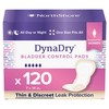NorthShore DynaDry Pads for Women, Ultimate, Case/120 (6/20s)