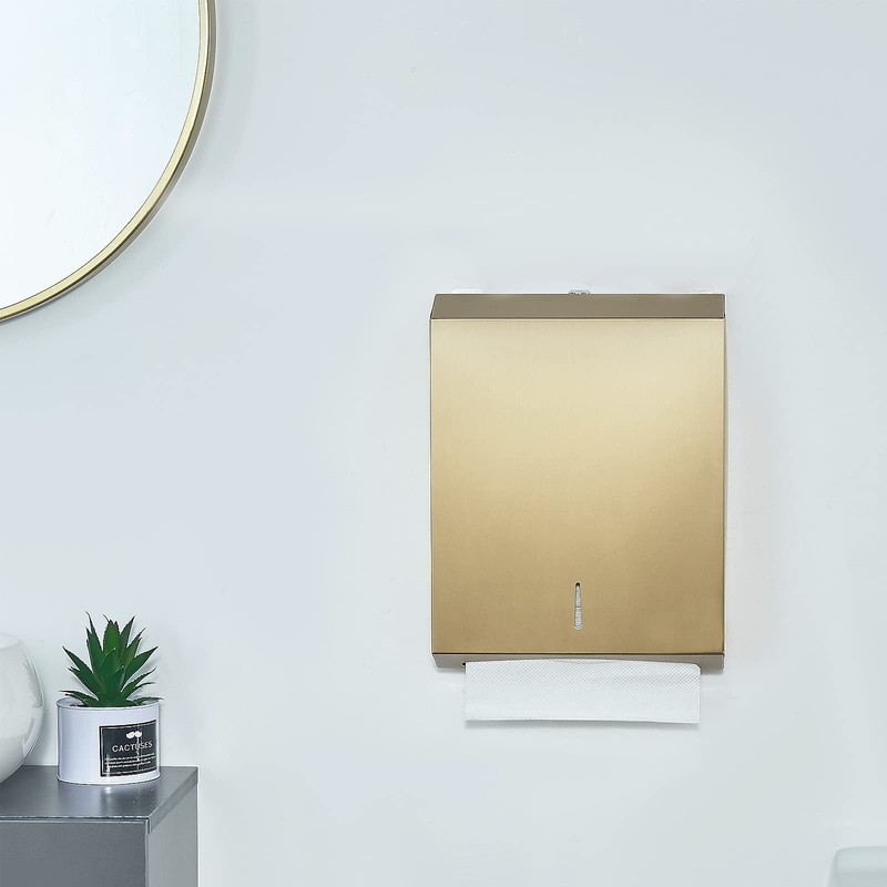 Paper Towel Dispenser Wall Mount Commercial c-fold/Multi-fold/Tri-fold, Touchless Hand Towel