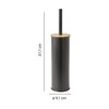 Gedy Kenta Spazzolino da Pavimento Nero Opaco Bamboo