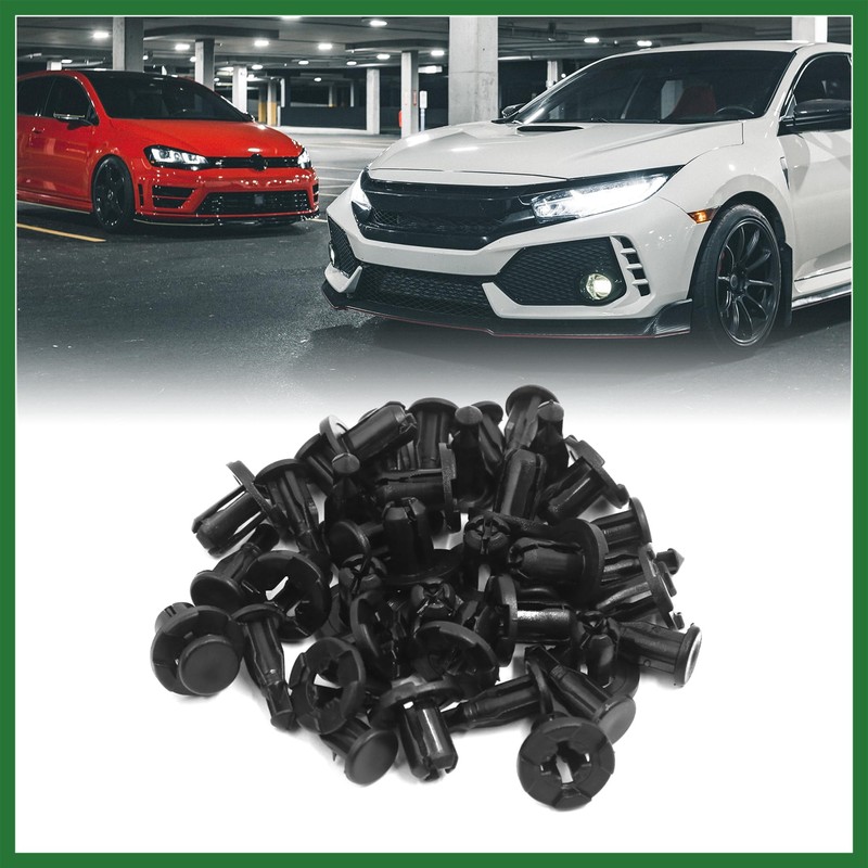 Motoforti 20Pcs Fit 10mm Hole Plastic Rivets Fastener Fender Bumper