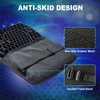 CERITORN Motorcycle Gel Seat Cushion, 3D Honeycomb Shock-Absorbing, Hollow and