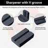 FEZTGVOFA 4 Pack Darts Sharpener, Darts V-Sharp Sharpening Stone, DartsS