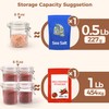 ComSaf 8oz Small Airtight Glass Jars Set of 6 with