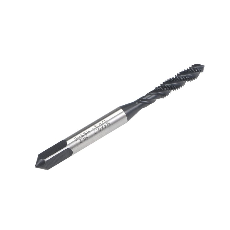 sourcing map M4 x 0.7 Spiral Flute Thread Tap, Metric