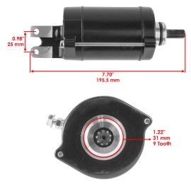 Caltric Starter for Honda TRX650FA TRX650FGA TRX680FA TRX680FGA Rubicon Rincon 2003-2018