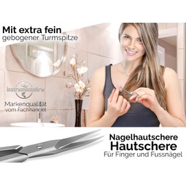 Ice Nail Scissors with Spire Point – Stainless Steel with Curved Cutting Edges