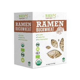 Big Green Organic Food- Organic Buckwheat Ramen, 10.5oz, 100% buckwheat, Gluten-Free, Non-GMO, Vegan (5)