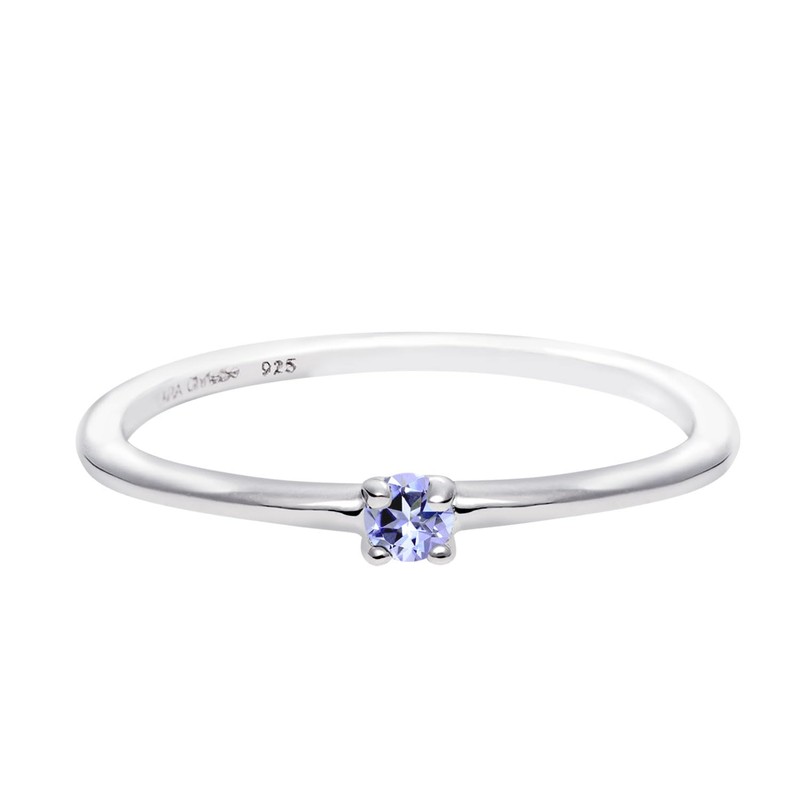 [Lara Christie] Women's Pinky Ring, Sterling Silver 925, Silver, Birthstone,
