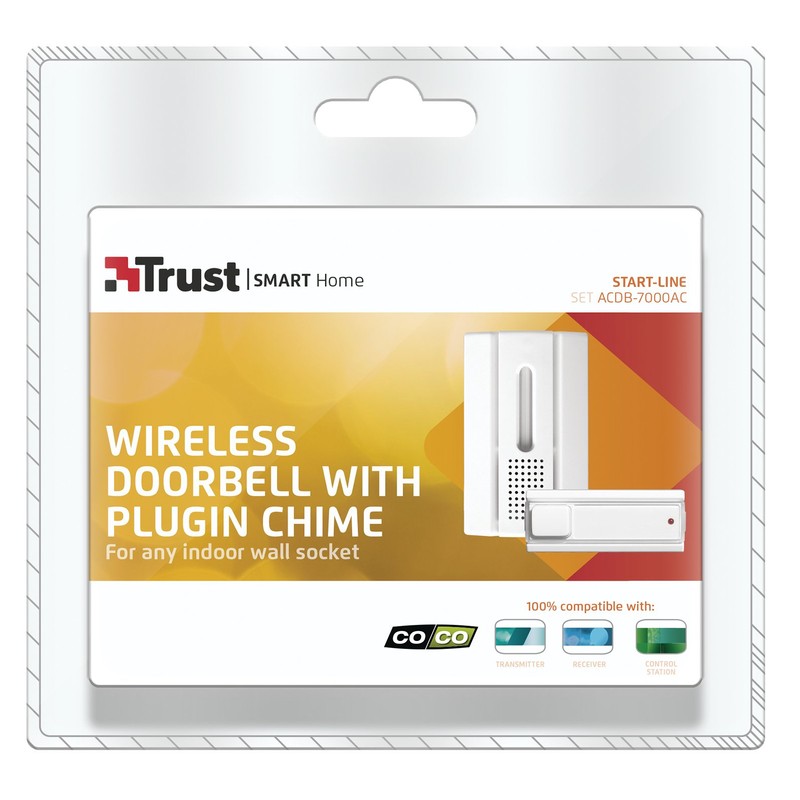 Trust WiFi Smart Home ACDB-7000AC Wireless Doorbell with Plugin Chime