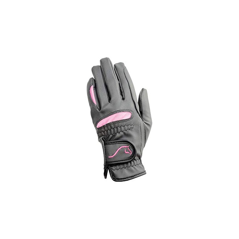 Hy5 Lightweight Riding Gloves Black/Pink X-Large