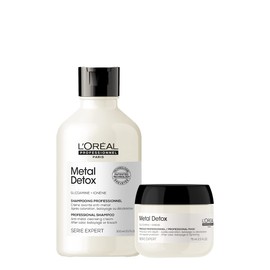 LOréal Professionnel Metal Detox  Kit anti-metales shampoo 300ml  mascarilla travel size 75ml  Previene el quiebre y preserva el color  Libre de...   