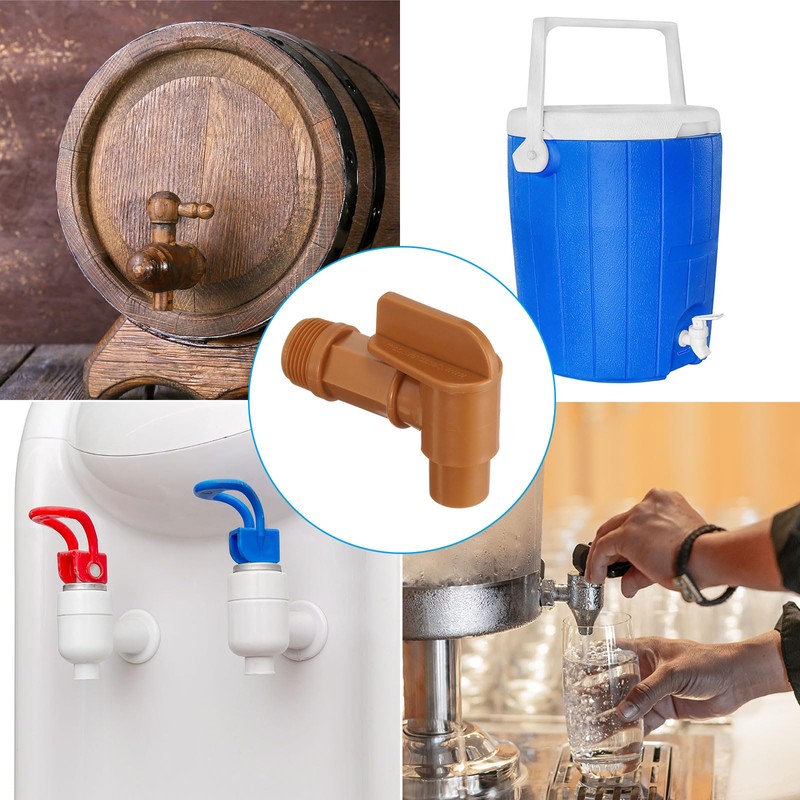 PATIKIL 2" Plastic Spigot Faucet, 10 Packs Barrel Faucet Durable