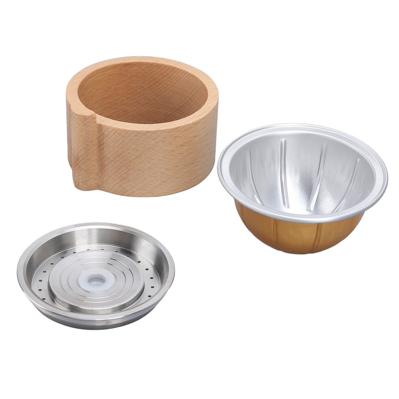 Reusable Coffee Capsules with Scoop and Brush Refillable Coffee Pods