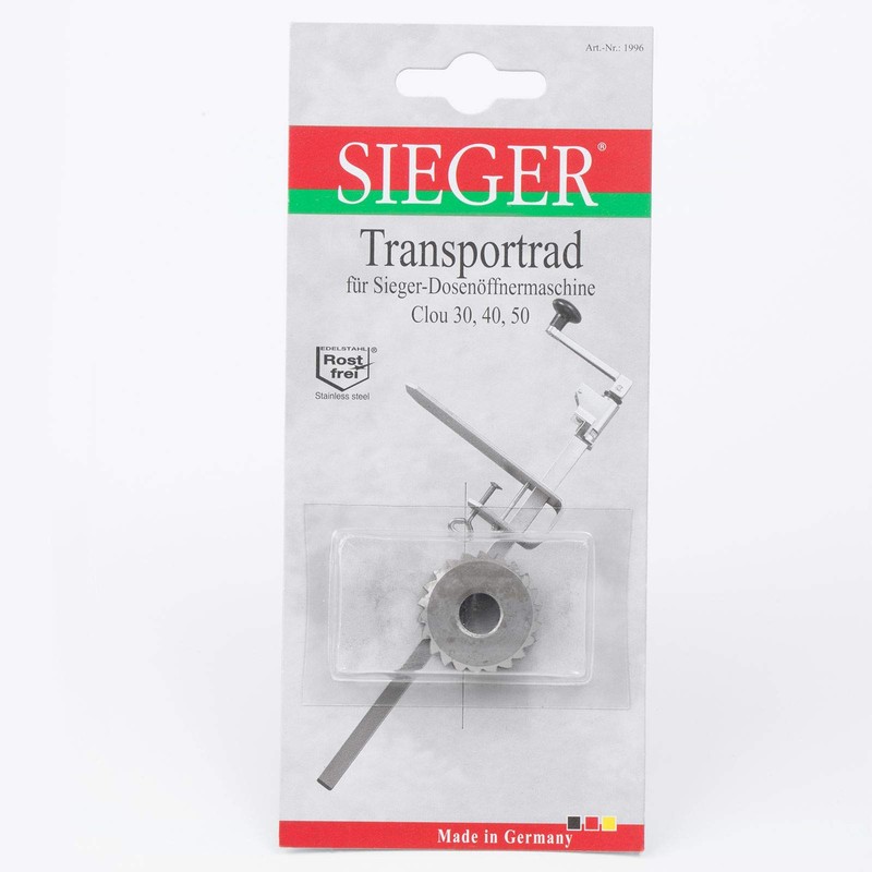 Westmark Transportrad für Dosenöffnermaschine Sieger Clou 30/40/50, Silber, Edelstahl, 19962280