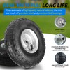 (2 Pack) RRQ 10 Inch Pneumatic Wheel 4.10/3.50-4 Tire, 10"