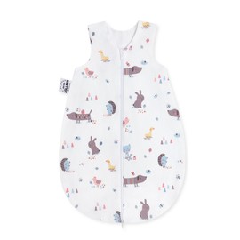 Julius Zöllner Baby All-Season Sleeping Bag Made of Jersey Cotton, Standard 100 by Oeko-Tex, Made in Germany, Size 74, Crazy Animals