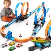 LILYBUDS Toy Car Track Gift Set for Boys Kids Age