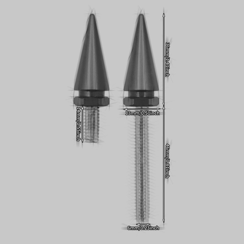 HCmotorku Motorcycle Windshield Trim Screws Windscreen Screws Spike Bolts Fit