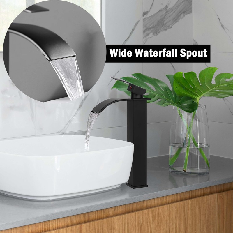 Bathroom Faucets Waterfall Vessel Bathroom Sink Faucets for Sink 1