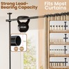 Bonpally Room Divider Curtain Rod, No Drilling Tension Rod for