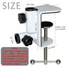 Jhanw Desk C-Clamps with 2 Pieces 1/2" Thread Hole, 2