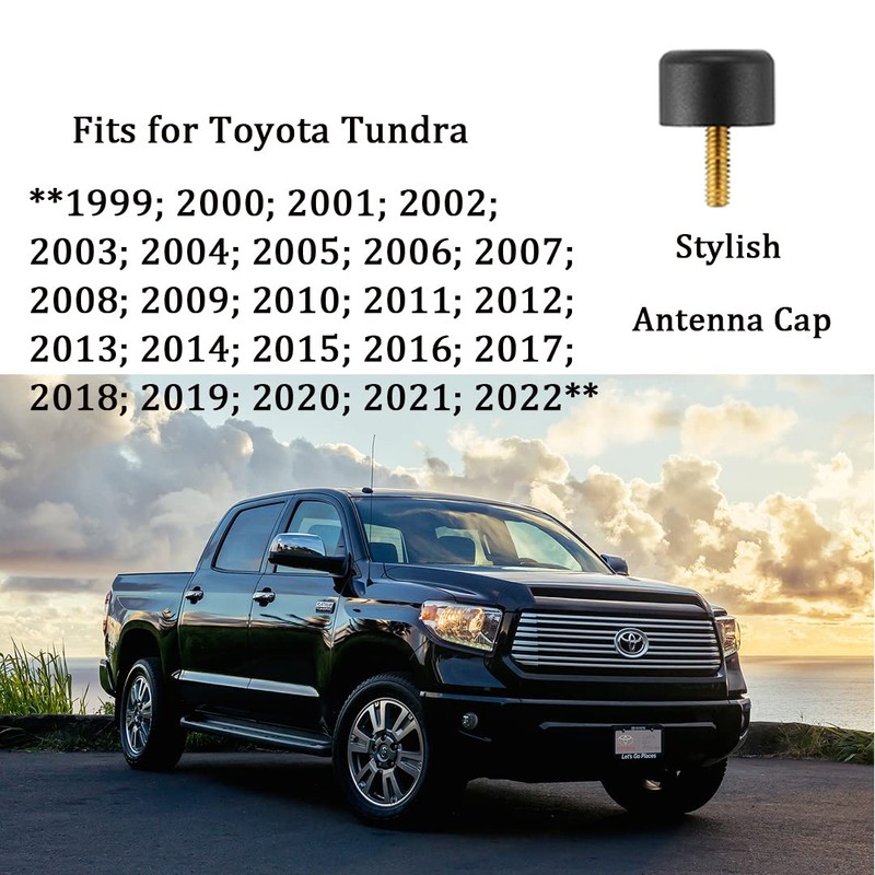 Custom Antenna Delete Cap for Toyota Tundra (1999-2024), Tacoma (1996-2016),