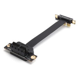 Extension Cable PCIE 1X Dual 90° Network Adapter with LED Indication Gen3 8Gbps