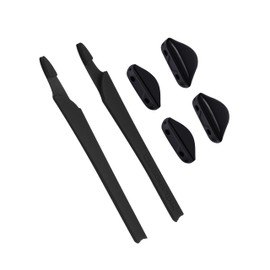 Combine8 Premium Eyeglass Replacement Earsocks Nosepads Rubber Kit for Oakley Crosslink Pro Sweep Sunglass - Black