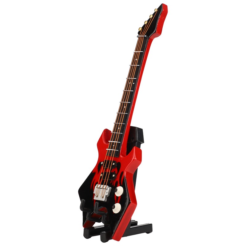Mini Bass Simulation Classical Decorative Instrument Collection Miniature Guitar Model