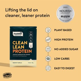 Nuzest - Clean Lean Protein - Vegan Protein Powder - Full Amino Acid Profile - Completely Natural Dietary Supplement (Vanilla, 25g)
