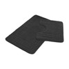 Lions 2 Piece Non Slip Striped Bath Mat & Pedestal