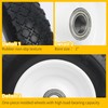 MaxxHaul 51067 12" Flat Free Solid Polyurethane All-Purpose Replacement Tire
