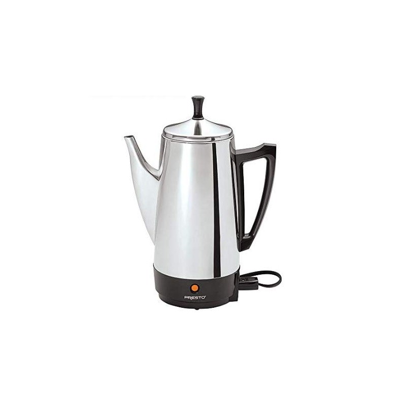 Presto 02811 12-Cup Stainless Steel Coffee Maker with 1 Year