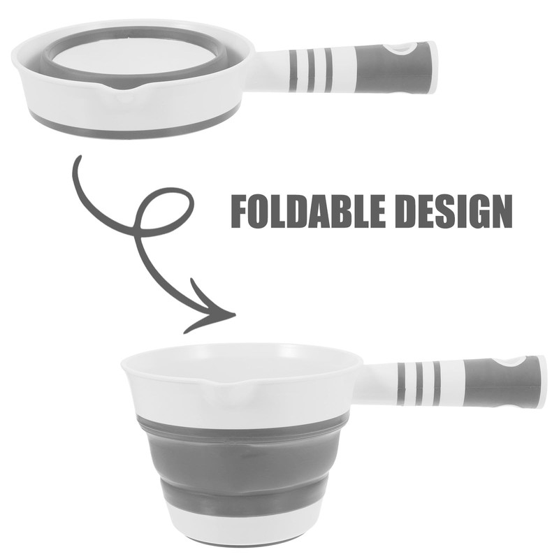 JOYOFREELY Bath Rinse Cup Foldable Water Ladle Plastic Collapsible Water