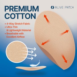 ALIVE PATCH PRO MAX | Freestyle Libre Patch 25pcs, Waterproof Film in The Center of Patch, Beige Color