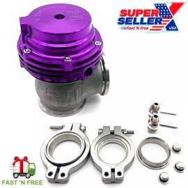 TurboMAX MVS 38mm External Turbo Wastegate Purple - Fits Tial Springs & Flange 22PSI USA