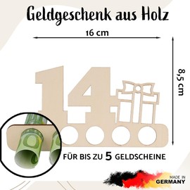 Spruchreif Original Money Gifts | Gift for 14th Birthday | Money Gift 14th Birthday | Gift Boy Girl | Money Gift Son Daughter Teenager | Money Gifts for Anniversary
