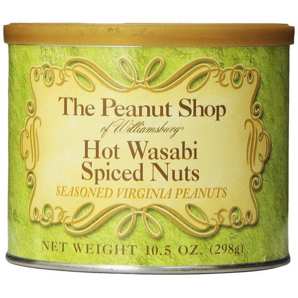 The Peanut Shop of Williamsburg Wasabi Spiced Peanuts, 10.5 Ounce