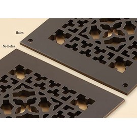 Reggio Registers Square 14"x 14" Steel Grille Without Mounting Holes - Silver - Made in USA | G1616-SSNH