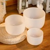 Hye-eun Crystal Singing Bowls Set of 3, 432hz 7"A 9"F