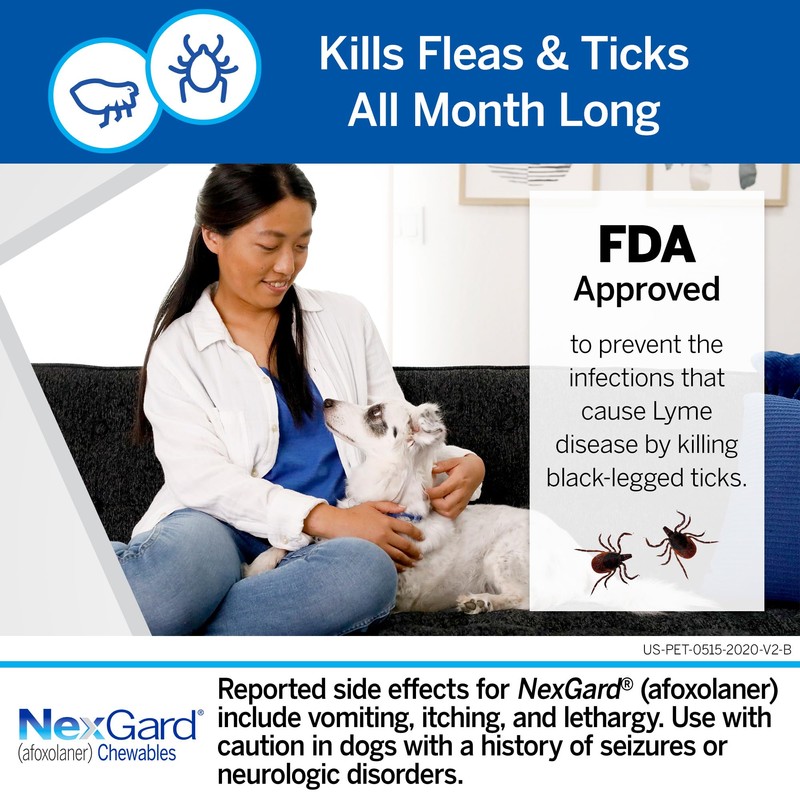 NexGard® (afoxolaner) Flea and Tick Protection for Dogs Oral Soft